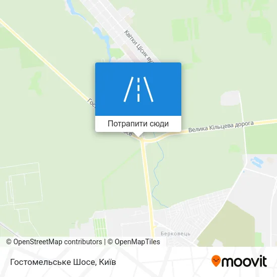 Карта Гостомельське Шосе