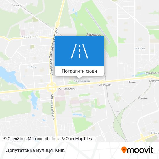 Карта Депутатська Вулиця
