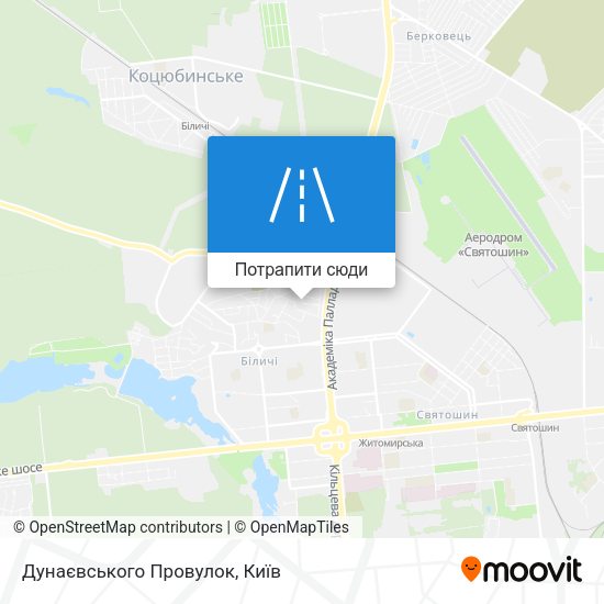 Карта Дунаєвського Провулок