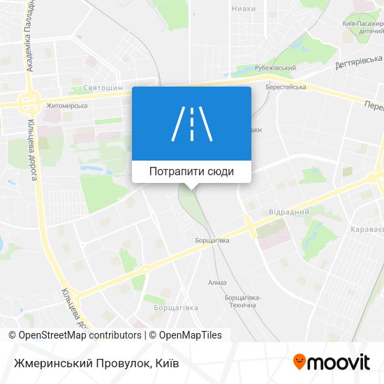 Карта Жмеринський Провулок
