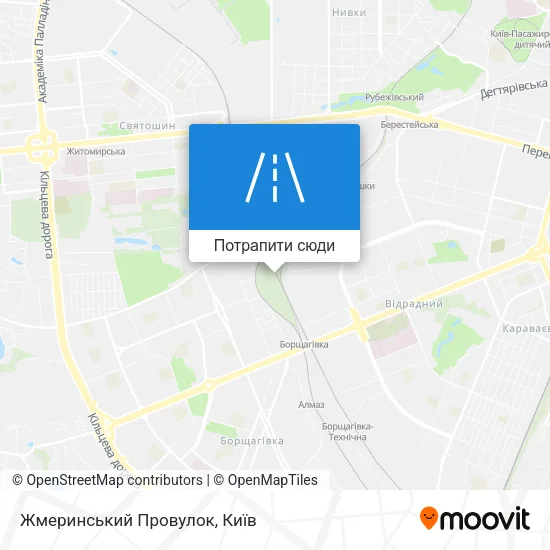 Карта Жмеринський Провулок