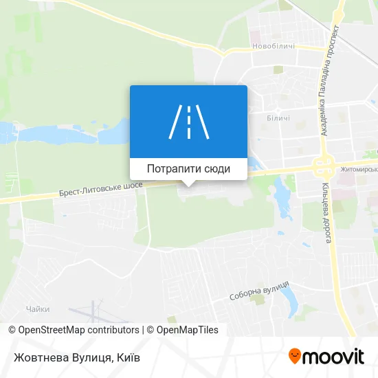 Карта Жовтнева Вулиця
