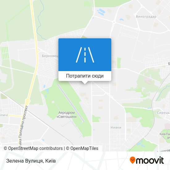Карта Зелена Вулиця