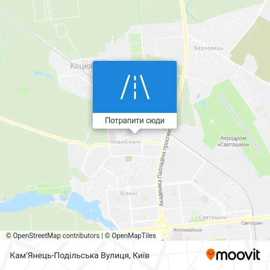 Карта Кам’Янець-Подільська Вулиця