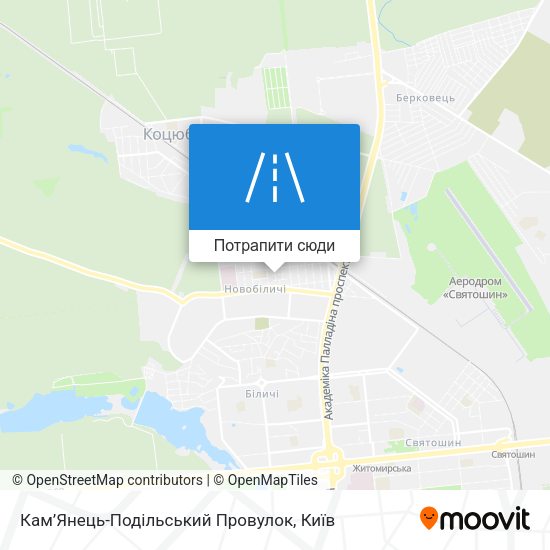 Карта Кам’Янець-Подільський Провулок