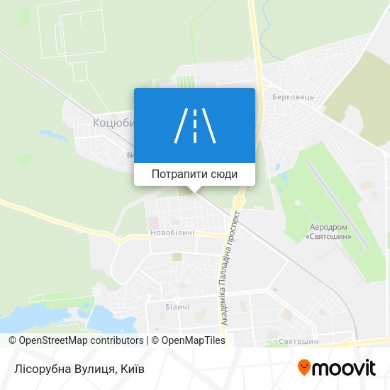Карта Лісорубна Вулиця