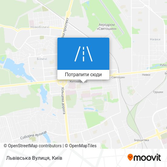 Карта Львівська Вулиця