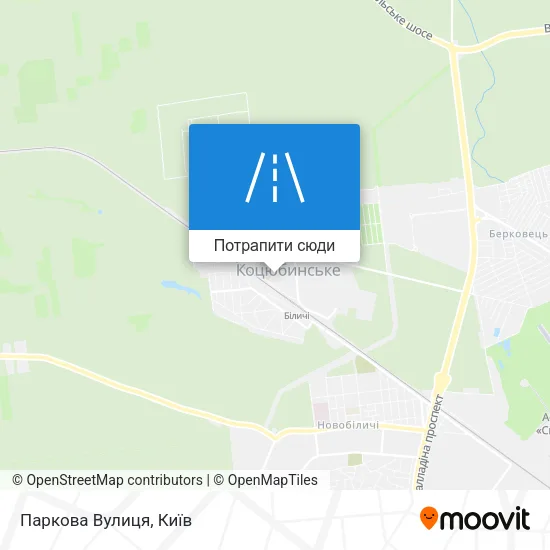 Карта Паркова Вулиця