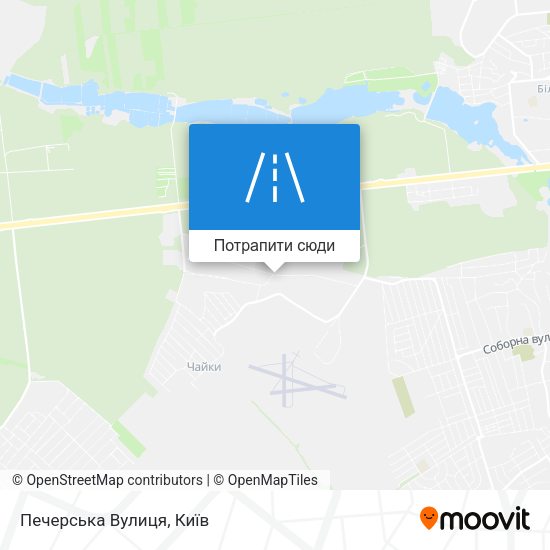 Карта Печерська Вулиця