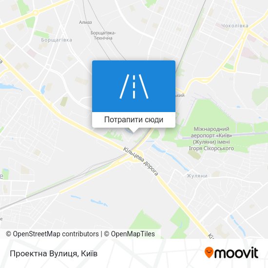 Карта Проектна Вулиця