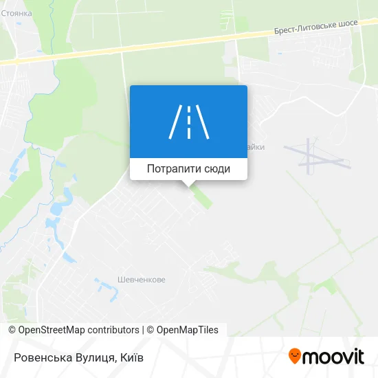 Карта Ровенська Вулиця