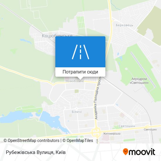 Карта Рубежівська Вулиця