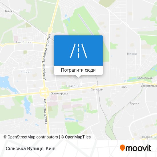 Карта Сільська Вулиця