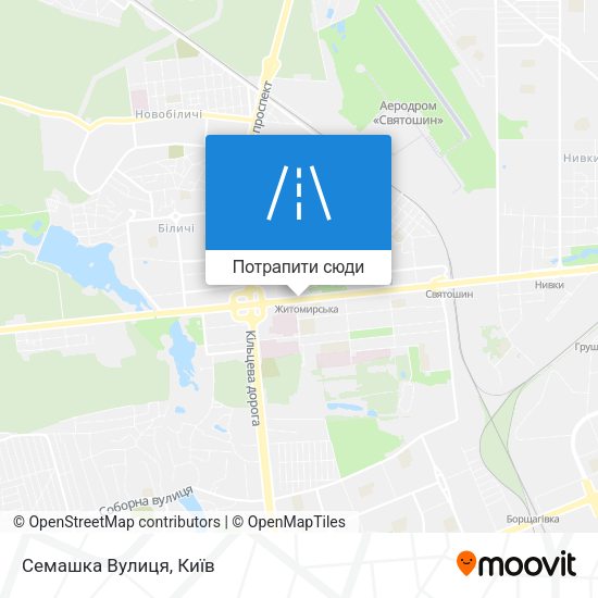 Карта Семашка Вулиця