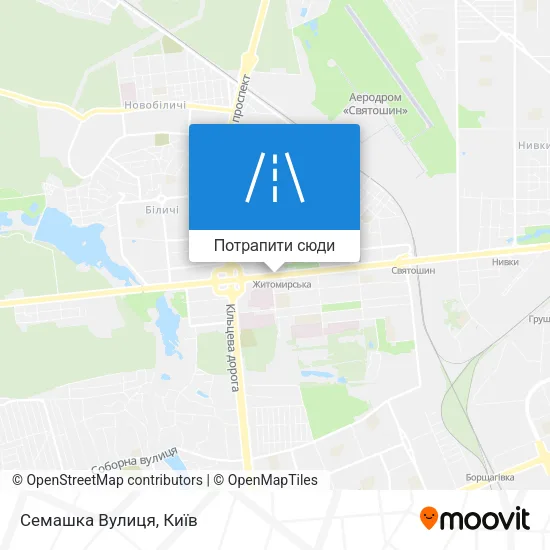 Карта Семашка Вулиця