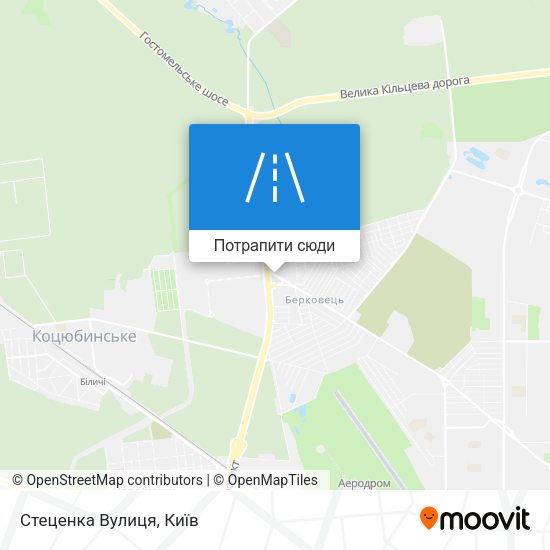 Карта Стеценка Вулиця