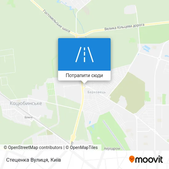 Карта Стеценка Вулиця