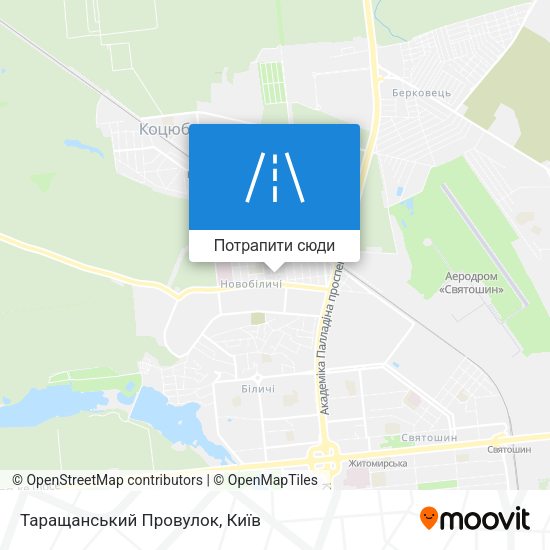 Карта Таращанський Провулок