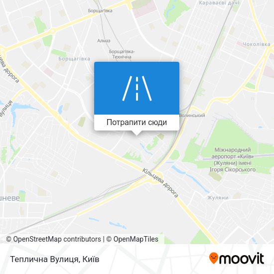 Карта Теплична Вулиця