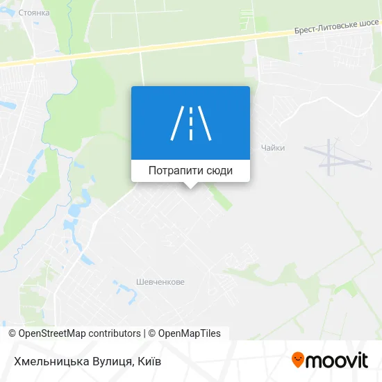 Карта Хмельницька Вулиця