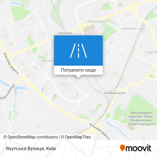 Карта Якутська Вулиця