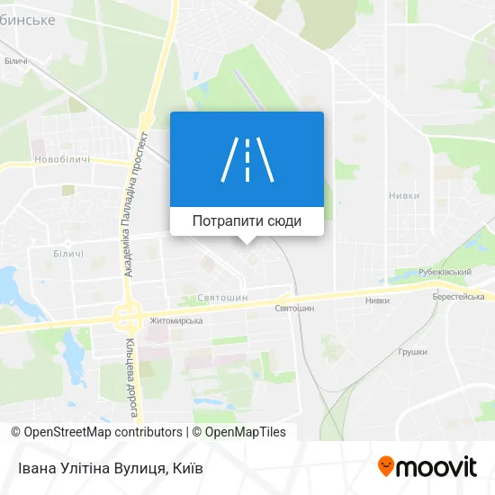 Карта Івана Улітіна Вулиця