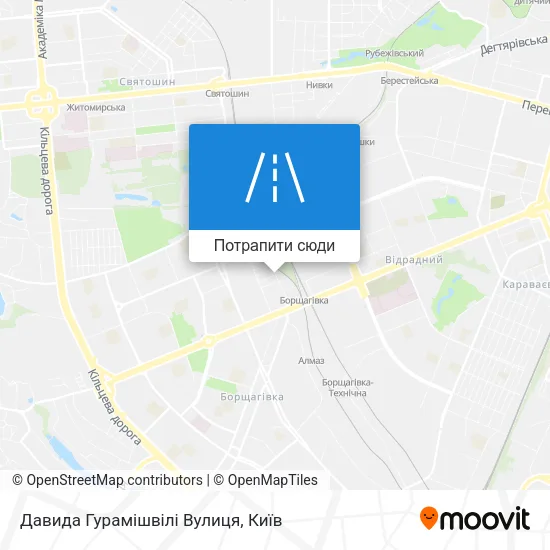 Карта Давида Гурамішвілі Вулиця