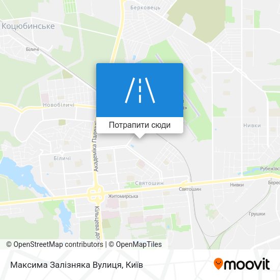 Карта Максима Залізняка Вулиця