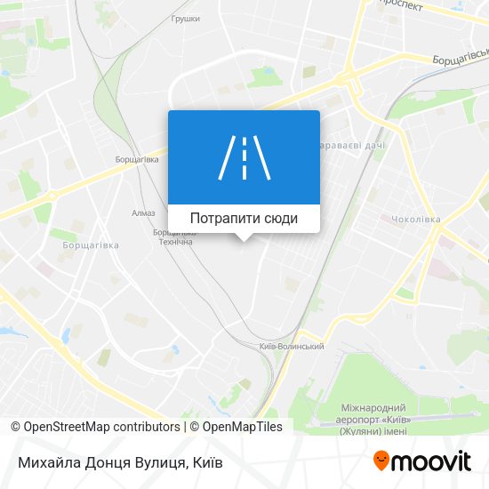 Карта Михайла Донця Вулиця