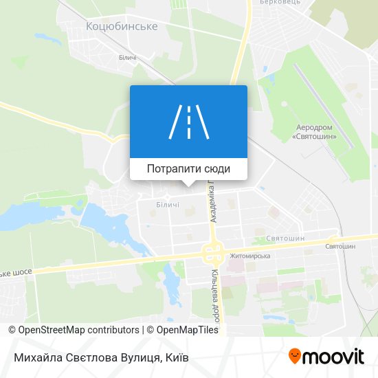 Карта Михайла Свєтлова Вулиця