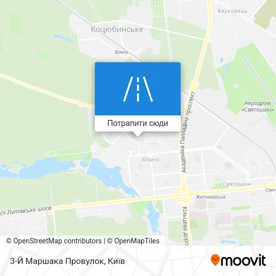 Карта 3-Й Маршака Провулок