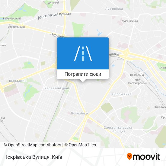 Карта Іскрівська Вулиця