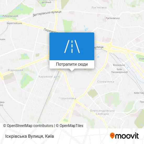 Карта Іскрівська Вулиця