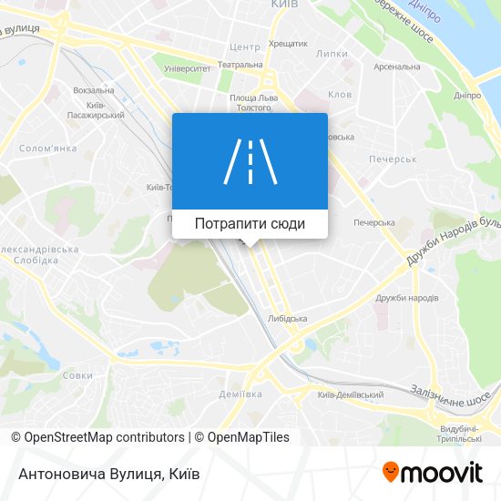 Карта Антоновича Вулиця