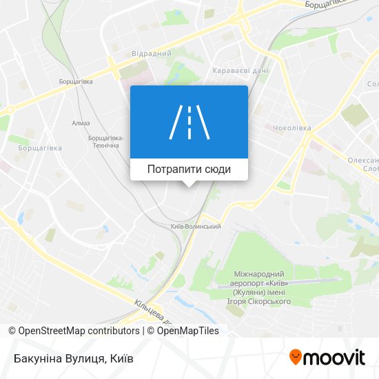 Карта Бакуніна Вулиця