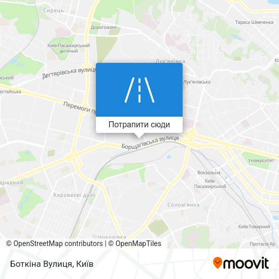 Карта Боткіна Вулиця