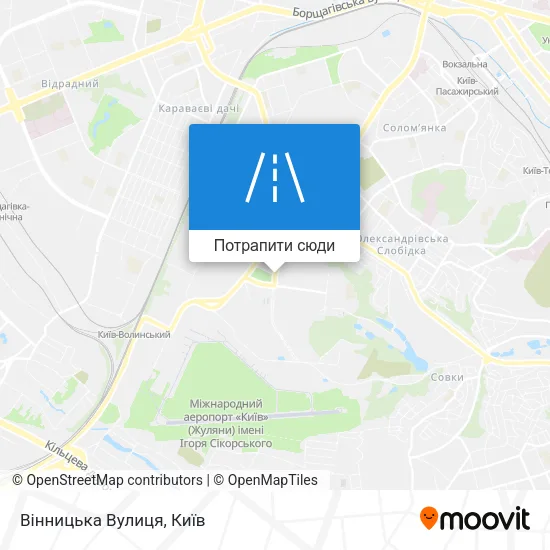 Карта Вінницька Вулиця