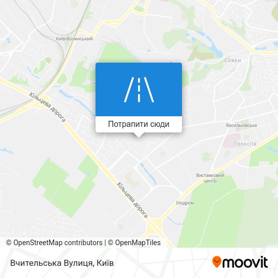 Карта Вчительська Вулиця