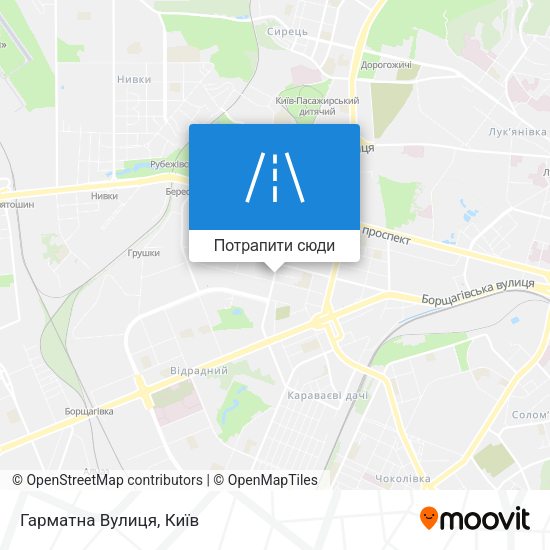 Карта Гарматна Вулиця