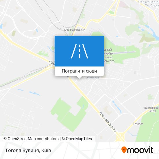 Карта Гоголя Вулиця