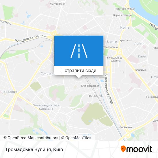 Карта Громадська Вулиця
