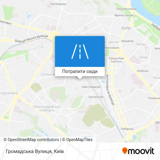 Карта Громадська Вулиця