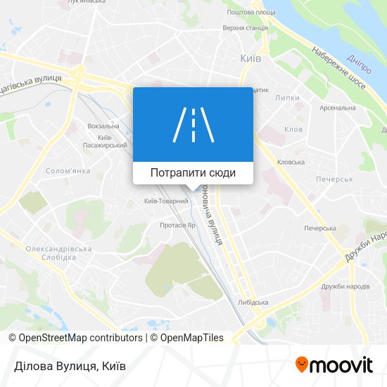 Карта Ділова Вулиця