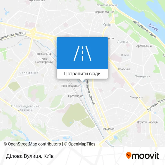 Карта Ділова Вулиця