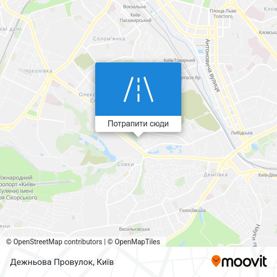 Карта Дежньова Провулок