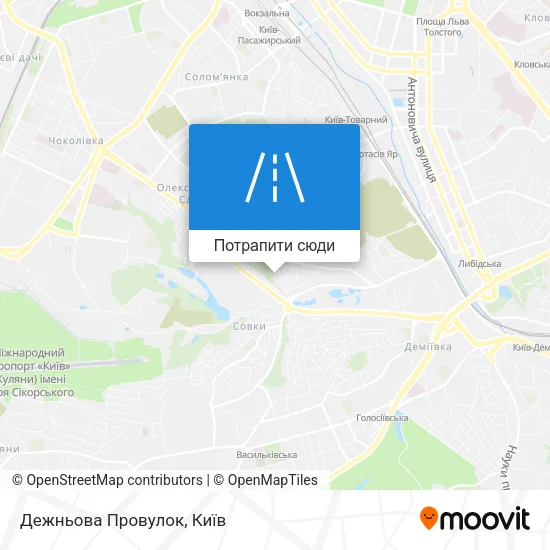 Карта Дежньова Провулок