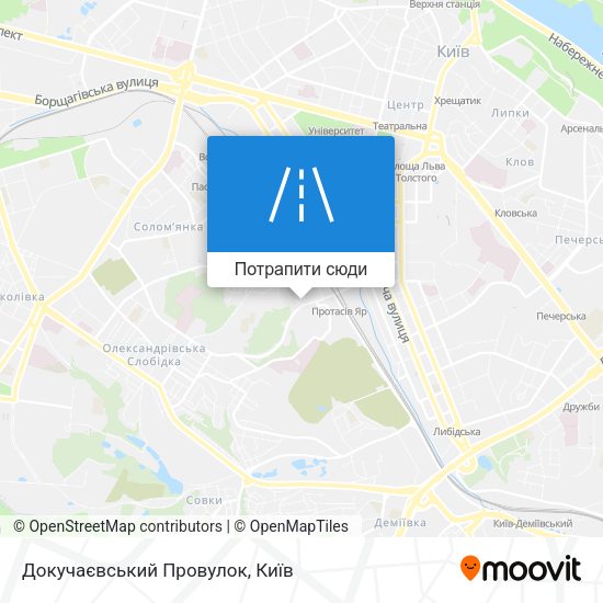 Карта Докучаєвський Провулок