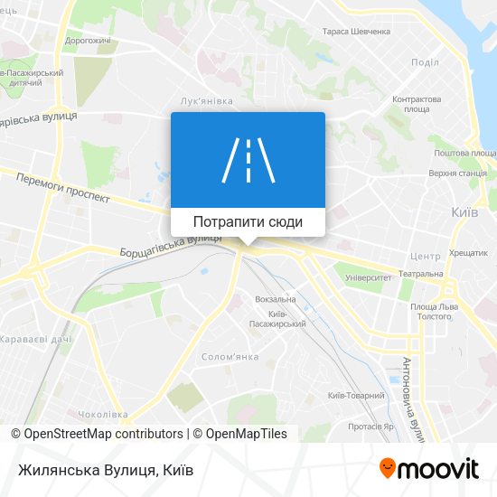 Карта Жилянська Вулиця