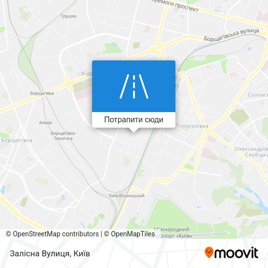 Карта Залісна Вулиця