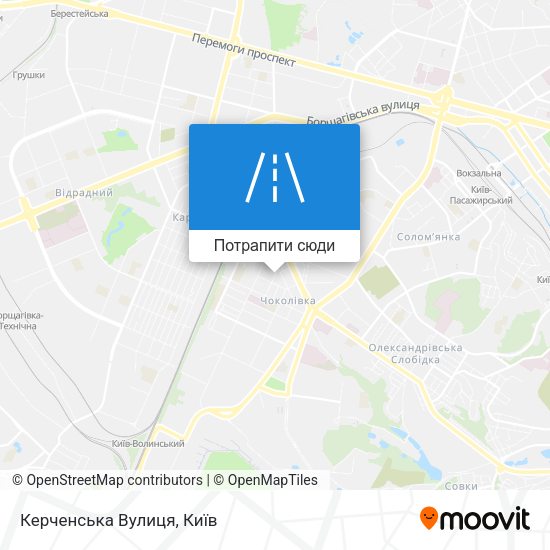 Карта Керченська Вулиця